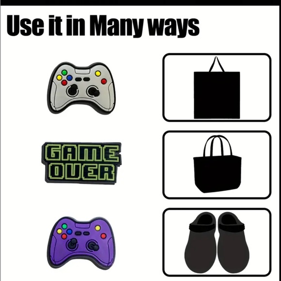 ‼️$7‼️ 12pcs Cute PVC Shoe Charms for Video Game Fans 🎮 - Picture 5 of 6